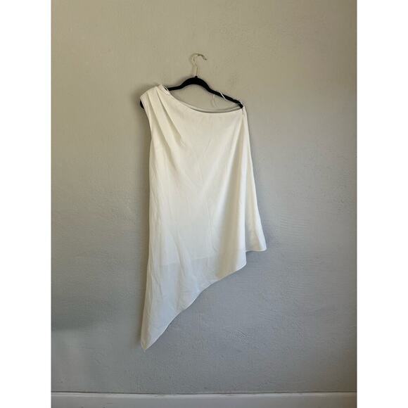 Anthropologie Endless Rose Women's Shoulder Pintucked Asymmetrical Mini … - Picture 4 of 10